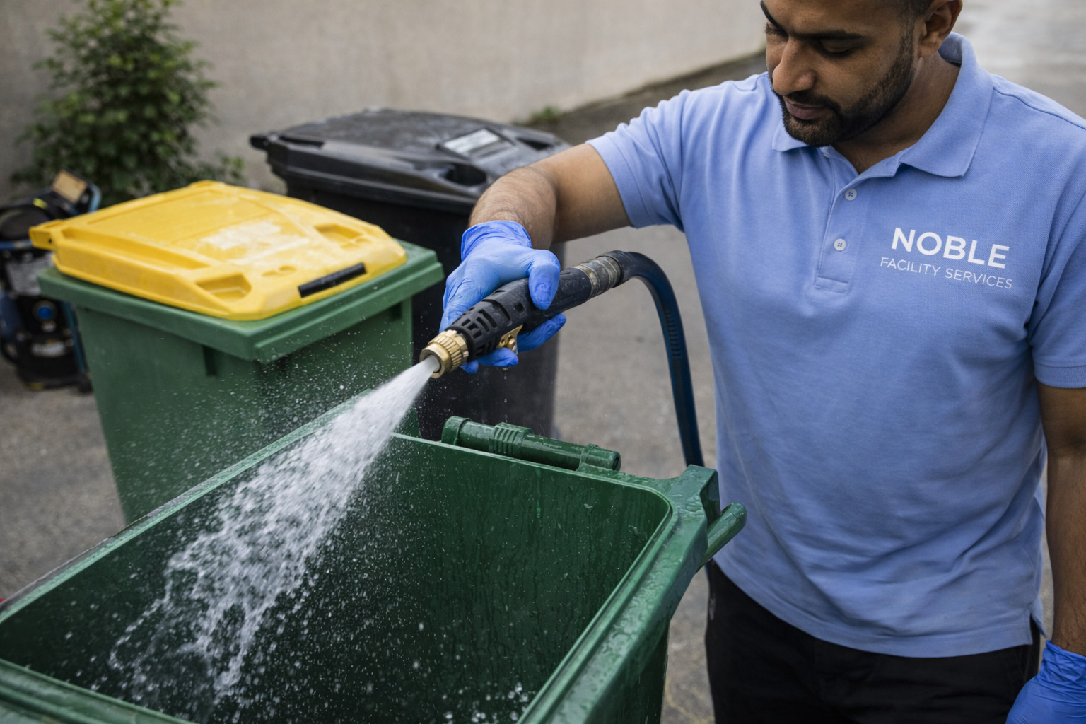 Service de lavage des poubelles et nettoyage du local poubelles