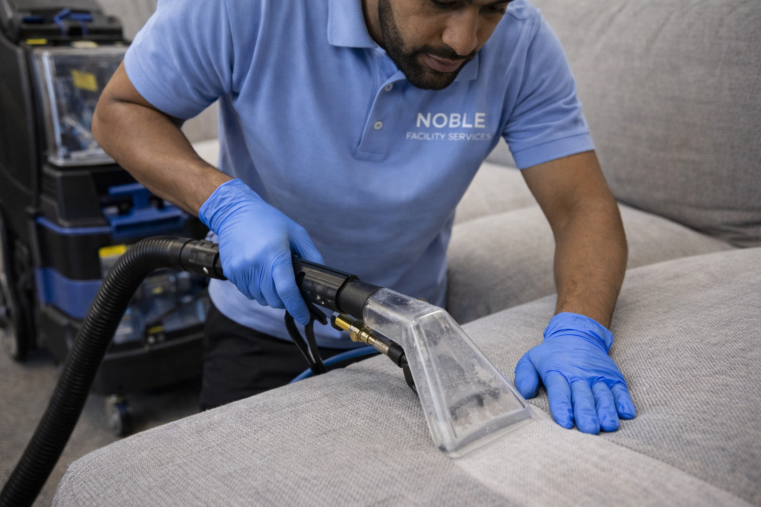 Nettoyage textile professionnel : shampouinage moquettes, matelas et canapés